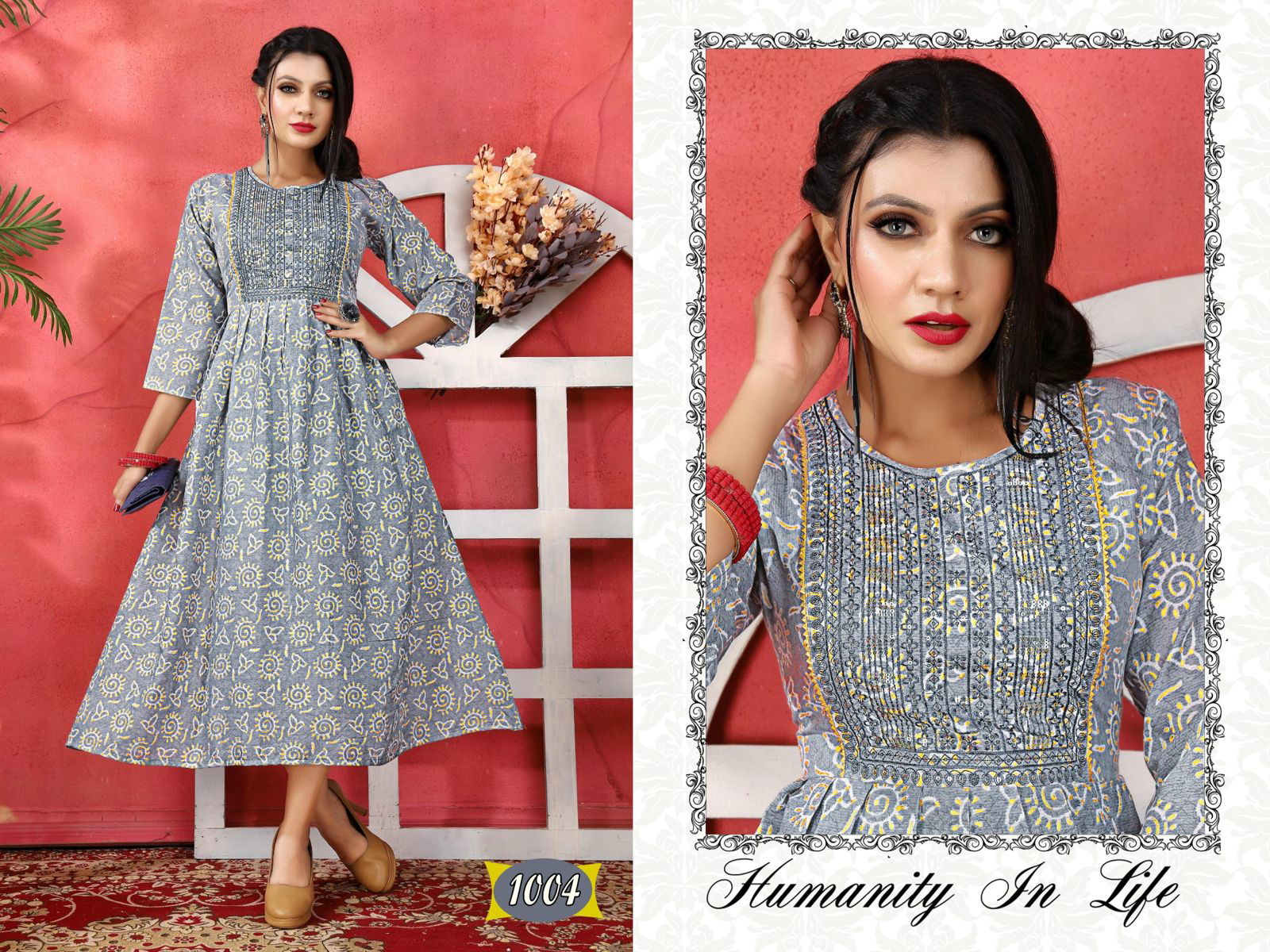 Golden Britt 1 New Designer Fancy Wear Anarkali Kurti Collection